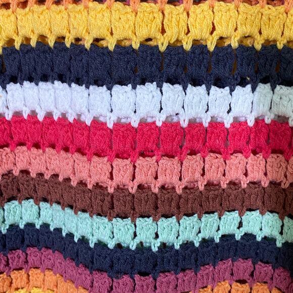 Marine Layer Fiona Crochet Dress in Multi Striped - Size XL - Picture 5 of 9